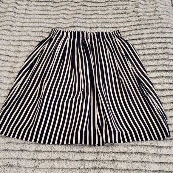 J.Crew Mercantile navy and white striped skirt - Picture 8 of 13